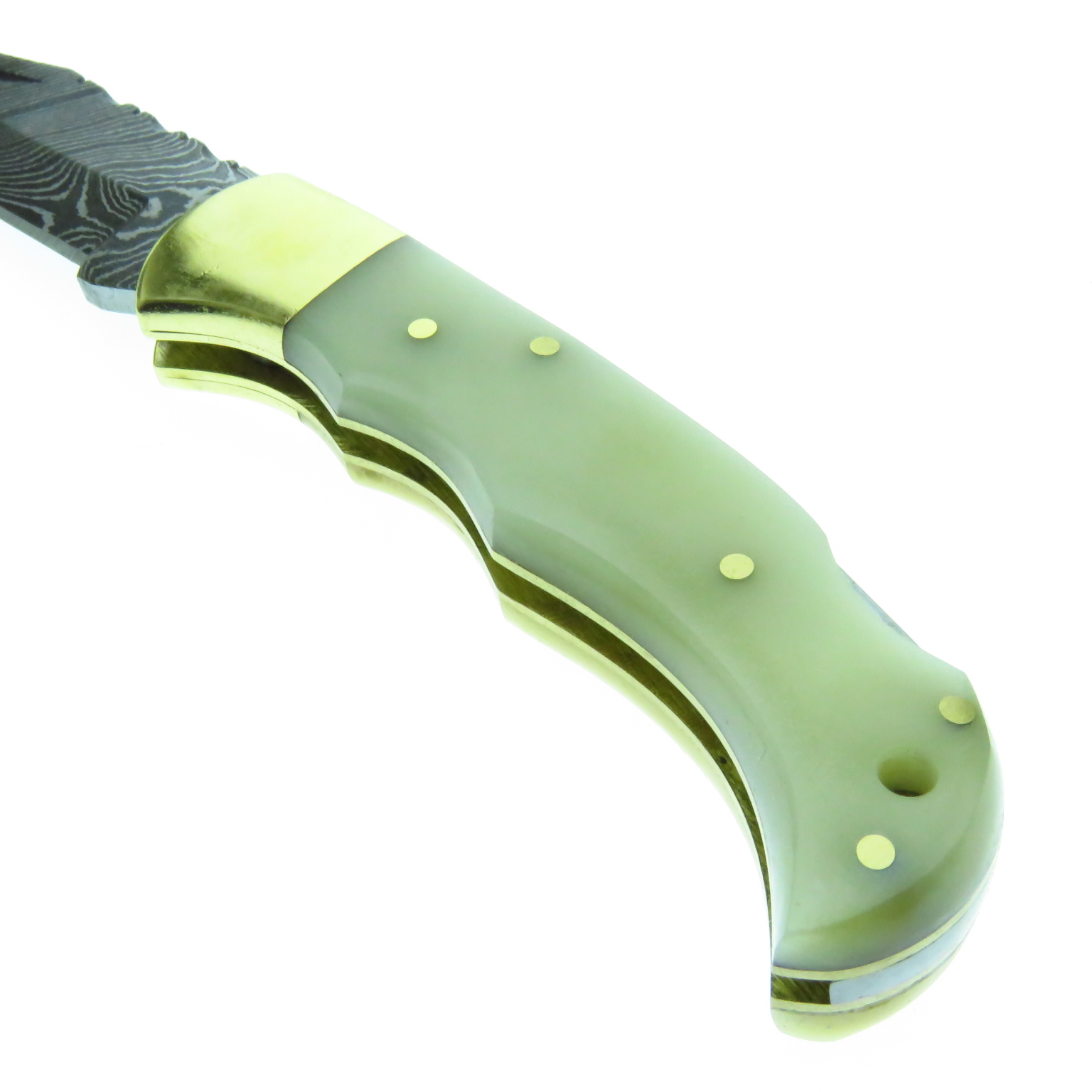 Dm1110 Dm Navaja De Caceria Acero Damasco.