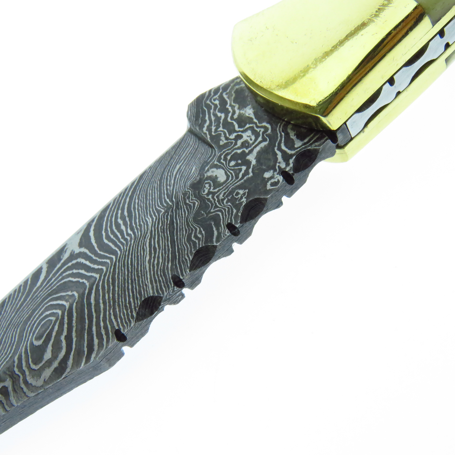 Dm1110 Dm Navaja De Caceria Acero Damasco.