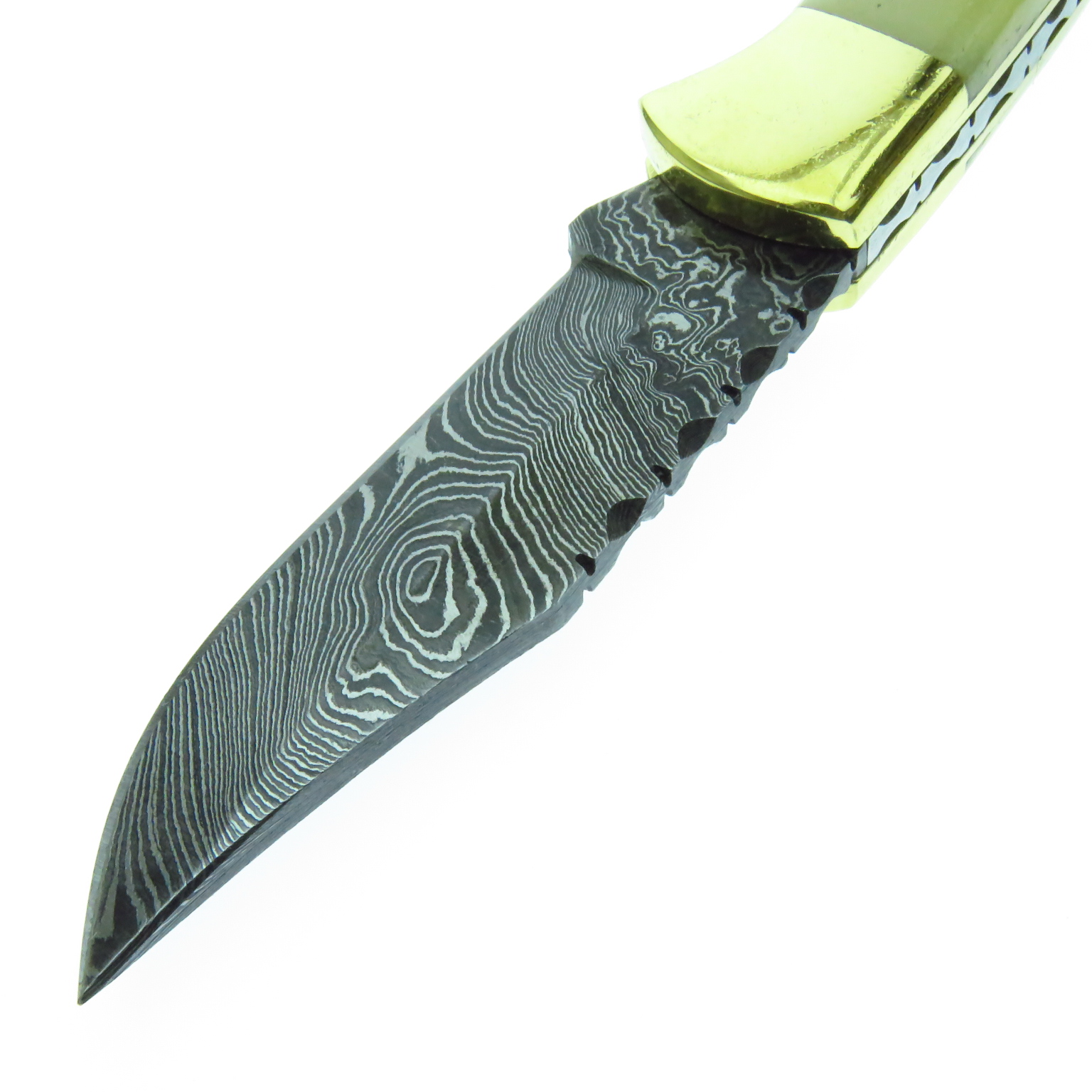 Dm1110 Dm Navaja De Caceria Acero Damasco.