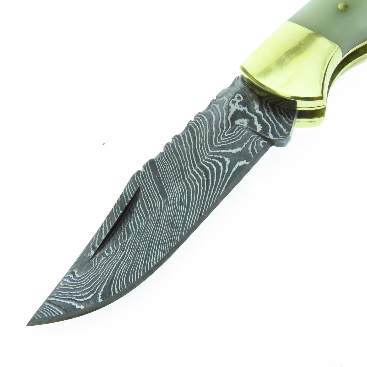 Dm1110 Dm Navaja De Caceria Acero Damasco.