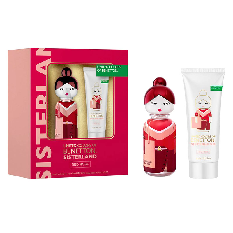 Benetton Sisterland Red Rose Set Para Dama ( 2pz )