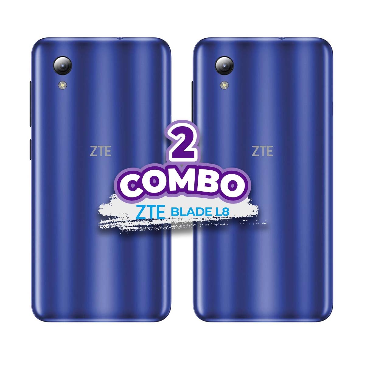  COMBO DE 2 CELULARES ZTE BLADE L8 32GB AZUL	