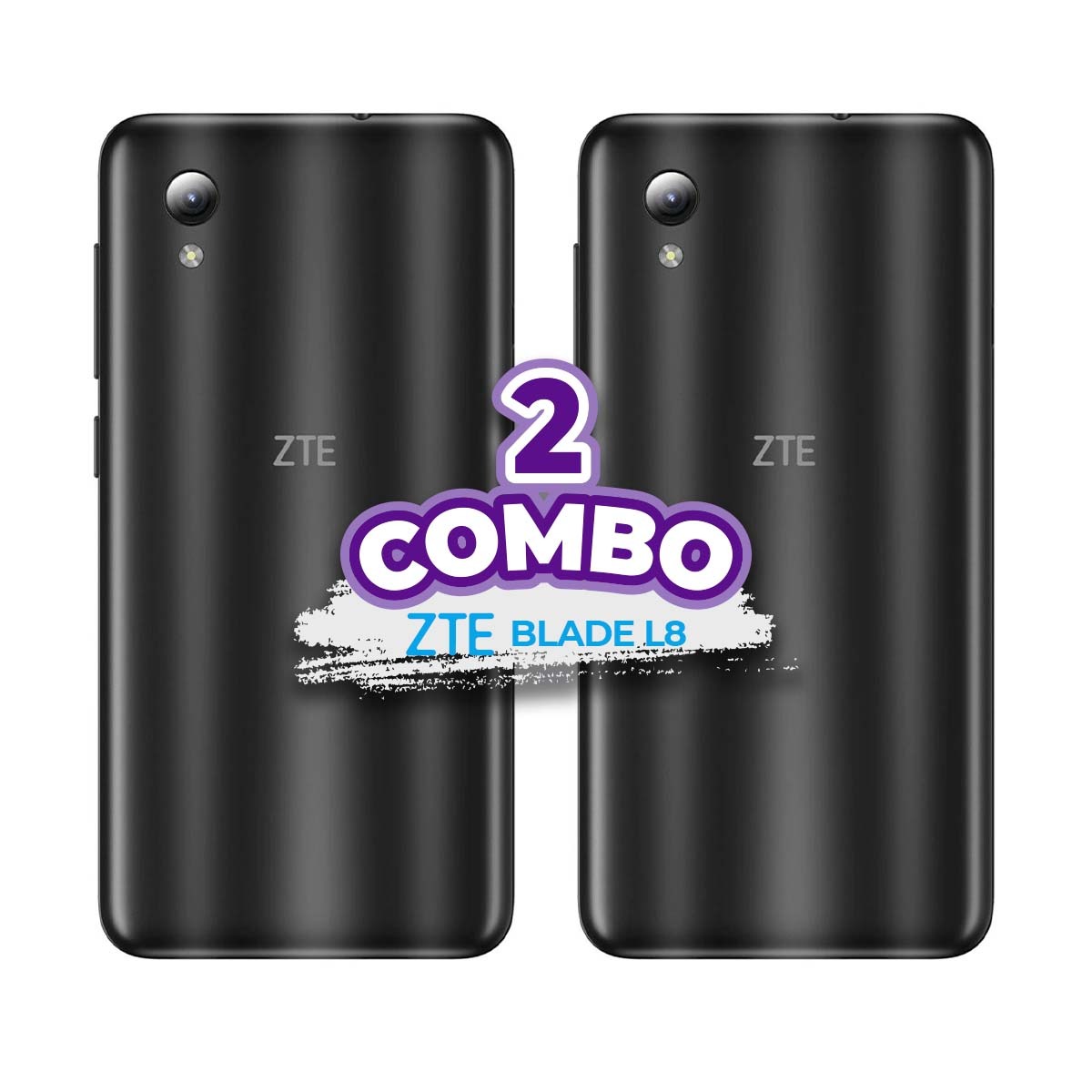 COMBO DE 2 CELULARES ZTE BLADE L8 32GB NEGRO	