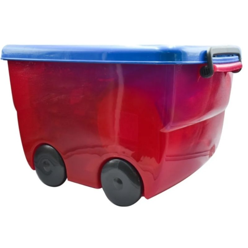 Fun kids 1594-433 Jueguetero Organizador Cars Disney Contenedor Baul C Ruedas