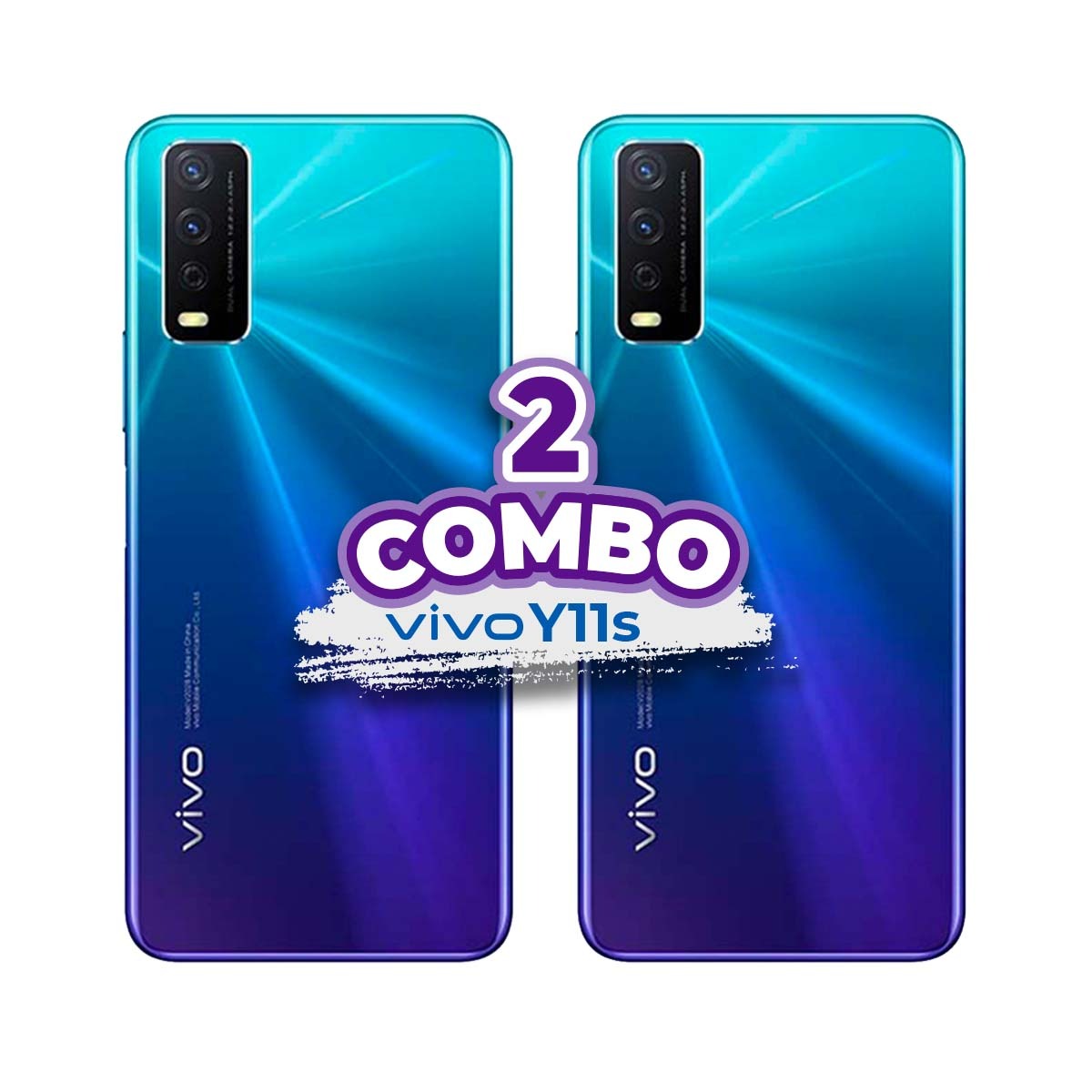 COMBO DE 2 CELULARES VIVO Y11S 32GB  3GB RAM AZUL