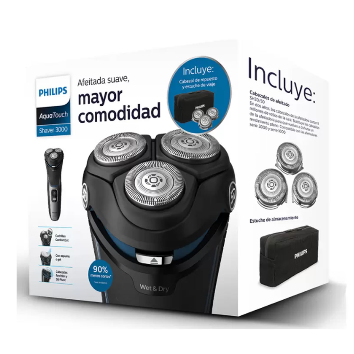 Rasuradora Aqua Touch Serie 3000 Philips 6706250 CST