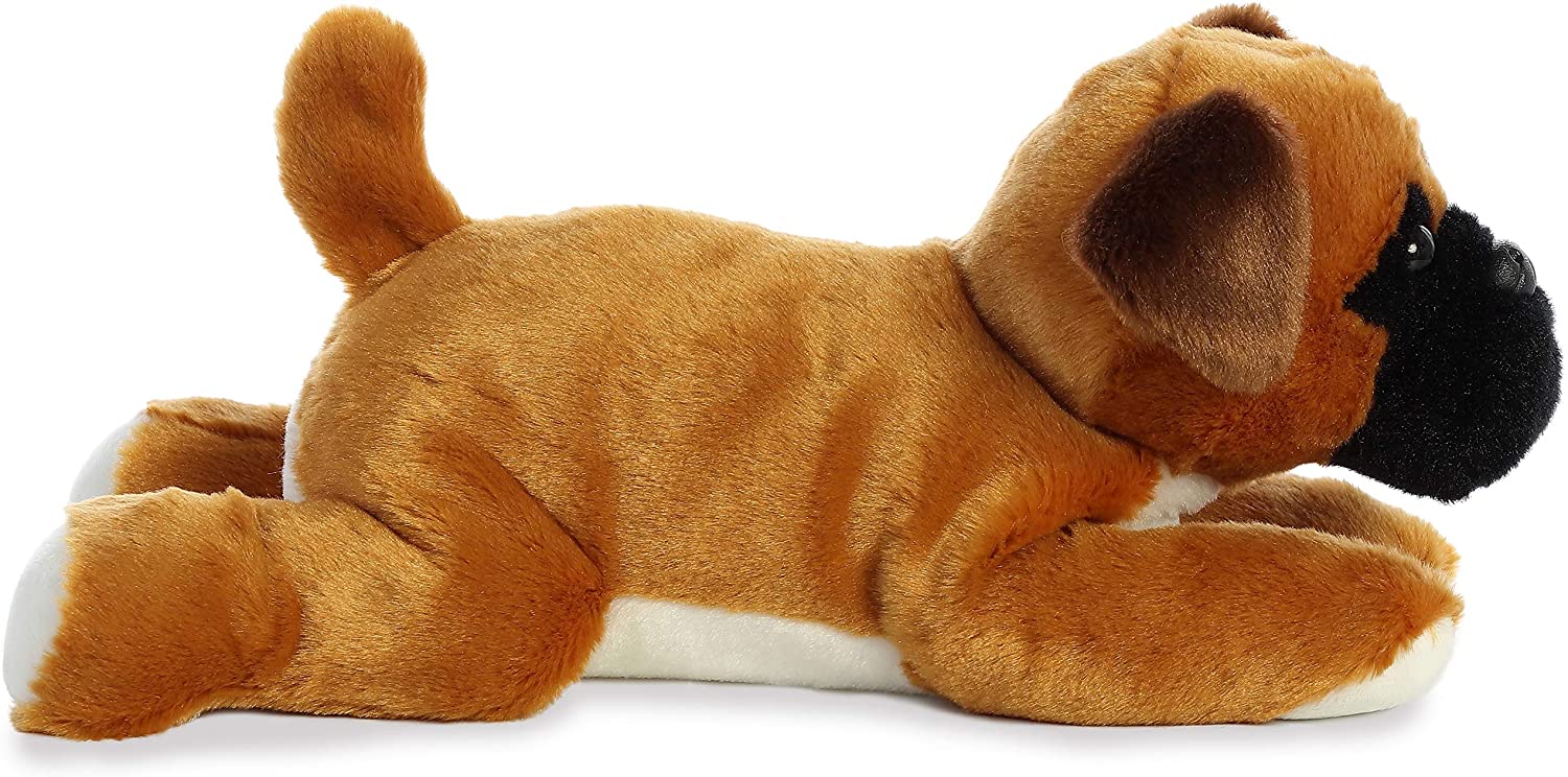 Perro Boxer Chad De Peluche Color Cafe Aurora Flopsie 31 Cm