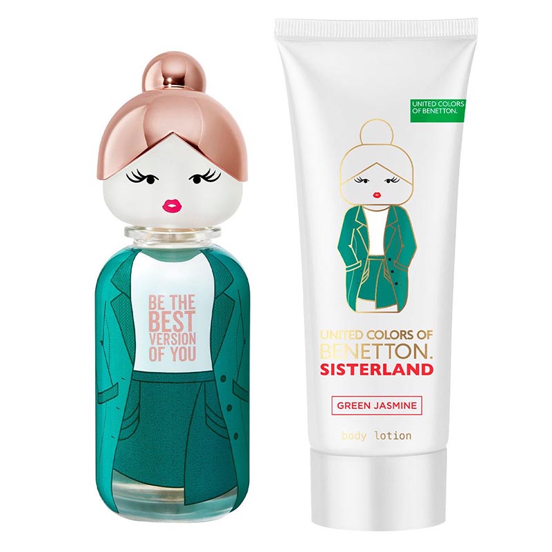 Benetton Sisterland Green Jasmine Set Para Dama ( 2pz )