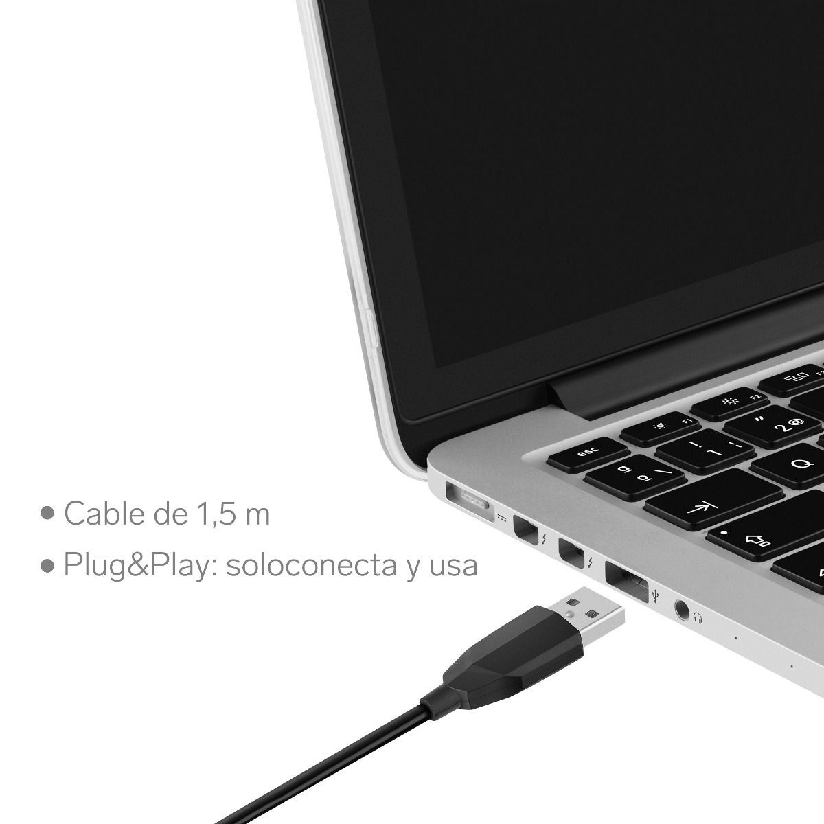Micrófono USB STEREN condensador cuello flexible botón Touch