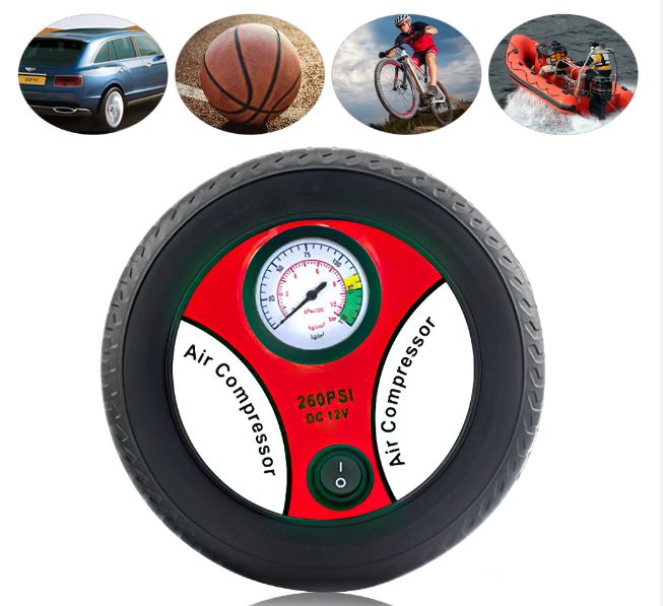 Mini Compresor De Aire Bomba Tipo Llanta 12v 260psi Auto