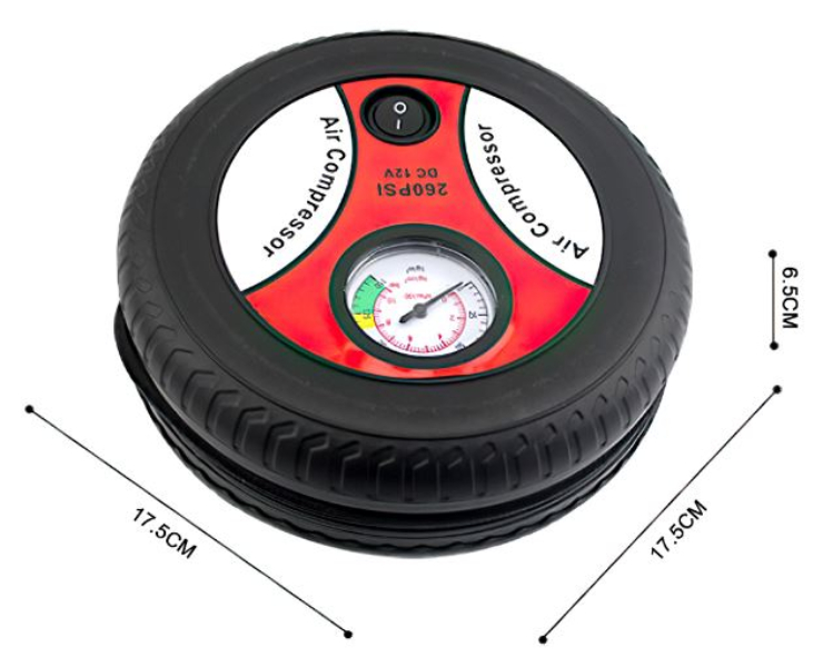 Mini Compresor De Aire Bomba Tipo Llanta 12v 260psi Auto