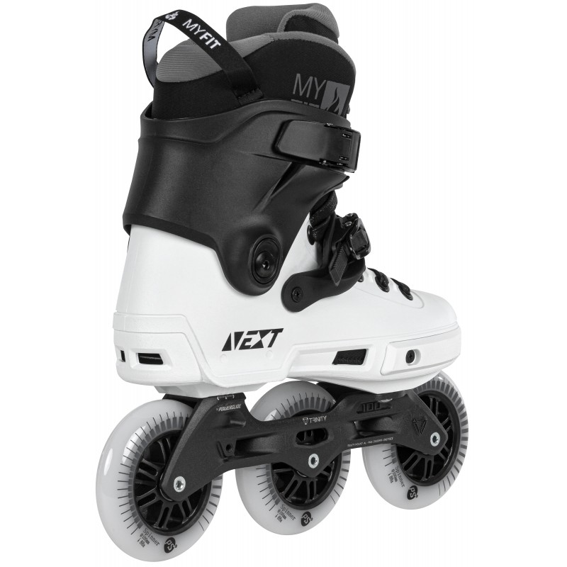 Patines Powerslide Next Black White 100