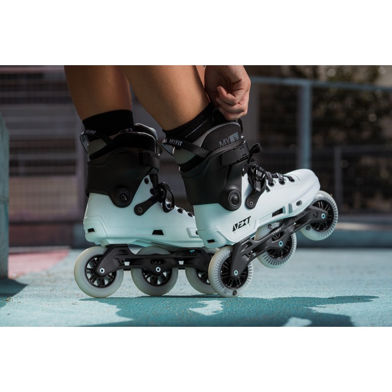 Patines Powerslide Next Black White 100