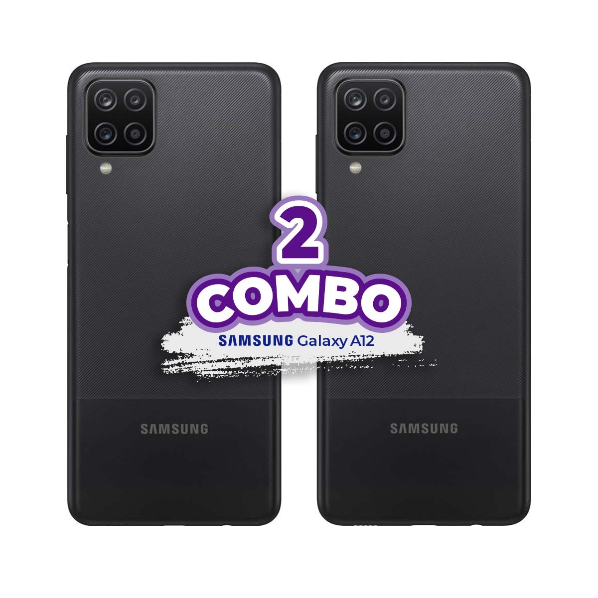 COMBO DE 2 CELULARES SAMSUNG GALAXY A12 64GB NEGRO