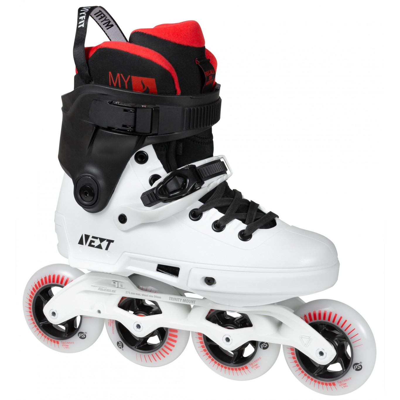 Patines Powerslide Next Black White 90
