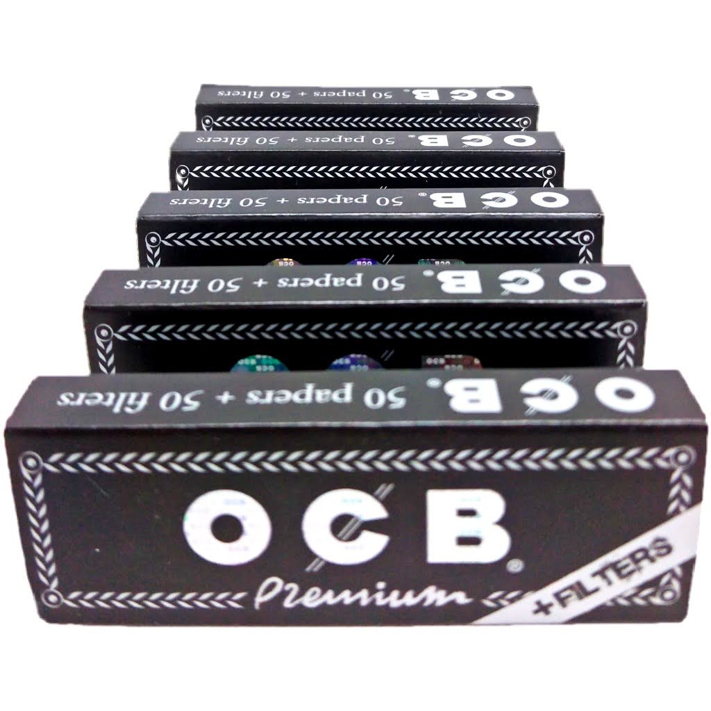 Paquete 5 Carteras de Papel + Filtro OCB Francés Liar Fumar a Elegir 