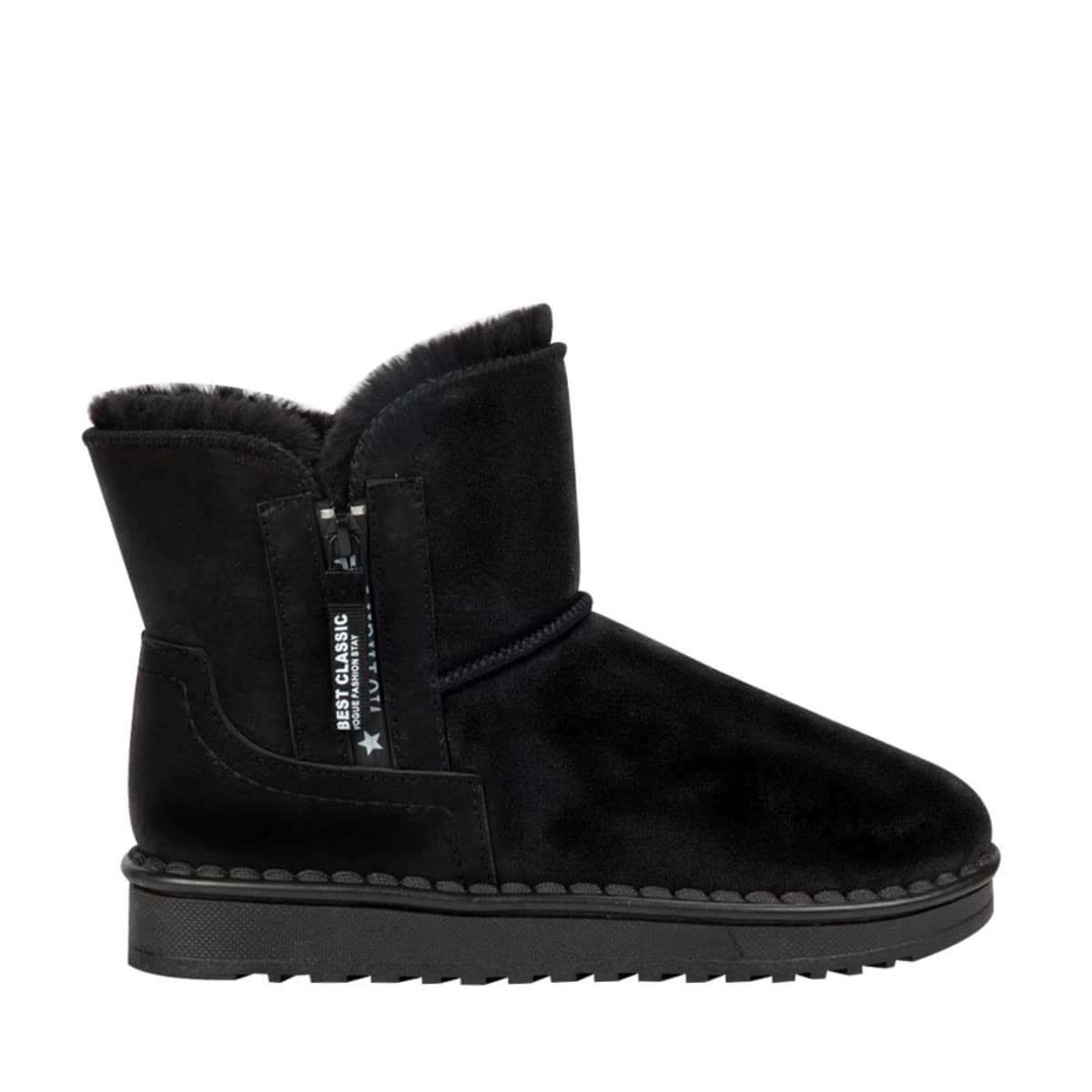 Botas para el frío para mujer tipo Ugg, color negro, marca PBPS, ultra cómodas, mod. 993521