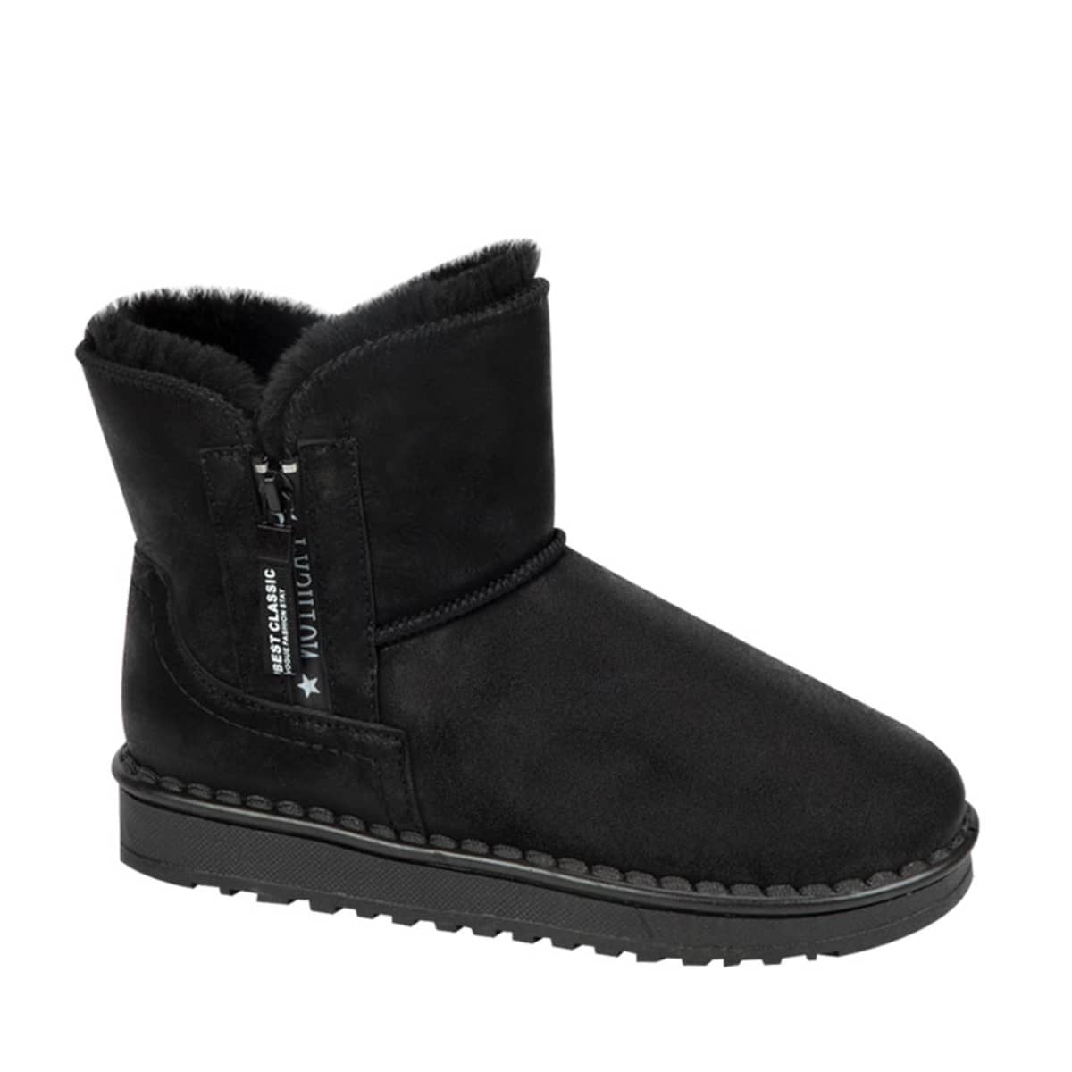 Botas para el frío para mujer tipo Ugg, color negro, marca PBPS, ultra cómodas, mod. 993521