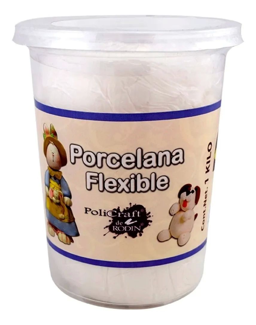 1 Kilo De Porcelana Flexible Pasta Francesa Moldeable