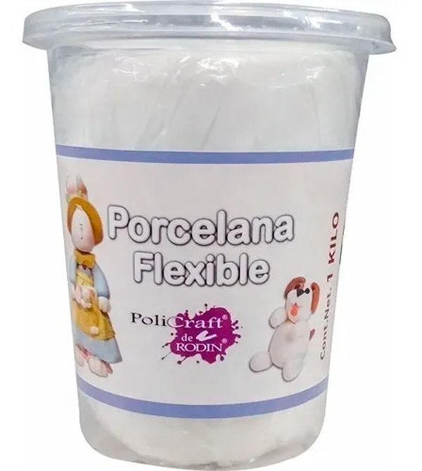 1 Kilo De Porcelana Flexible Pasta Francesa Moldeable