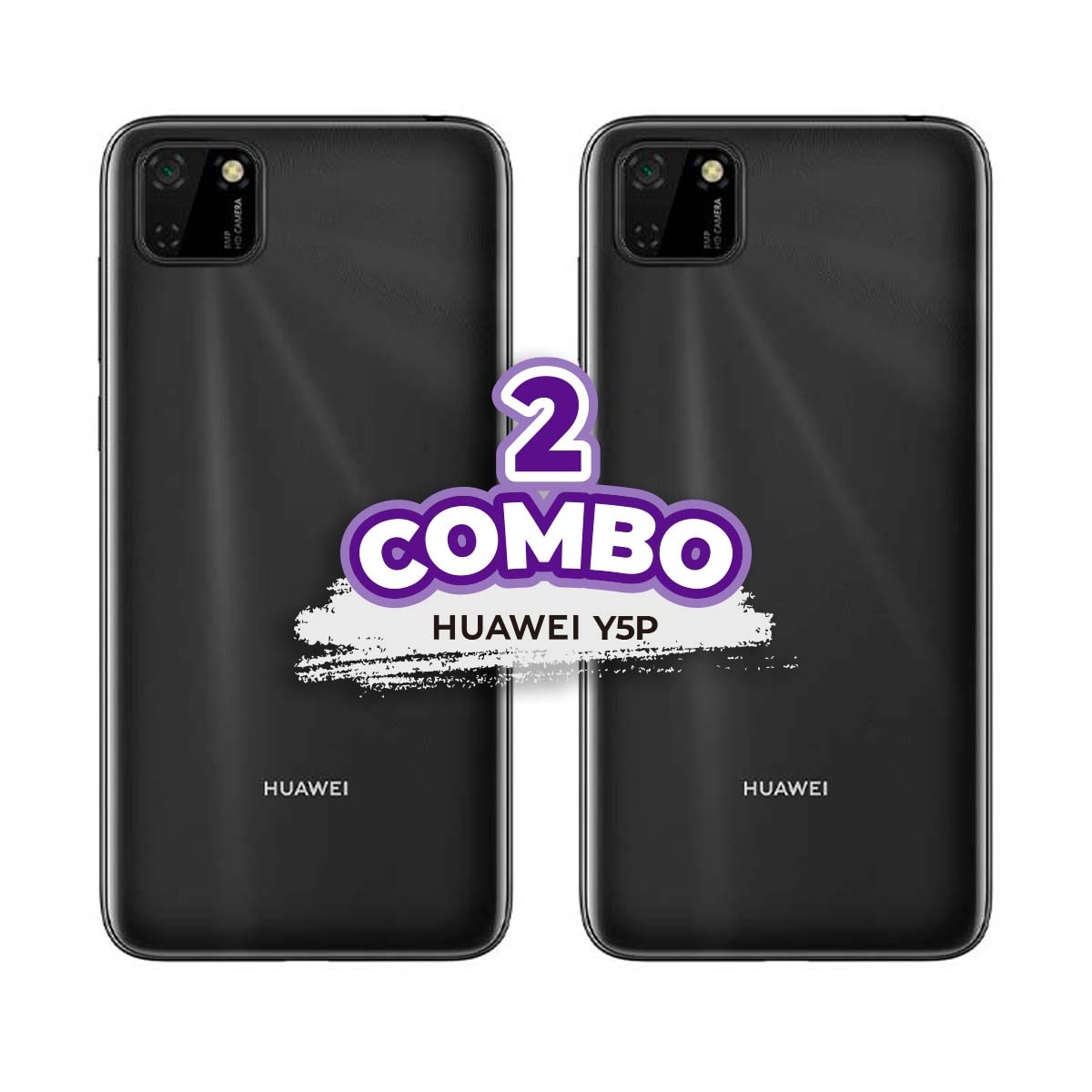 COMBO DE 2 CELULARES HUAWEI Y5P 32GB 2GB RAM NEGRO 