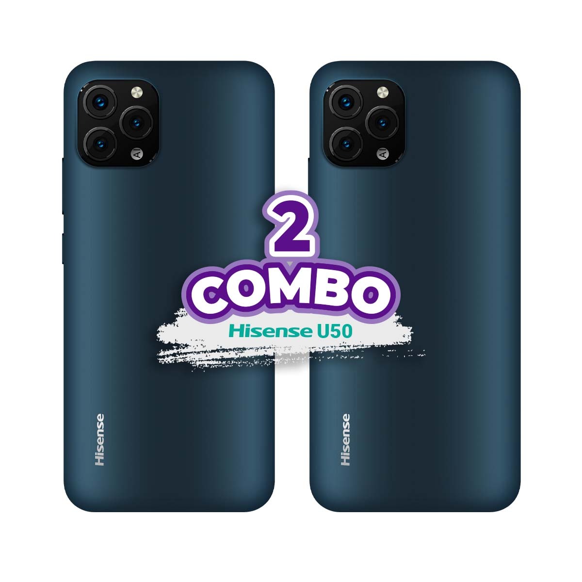 COMBO DE 2 CELULARES HISENSE U50 32GB 2GB RAM AZUL