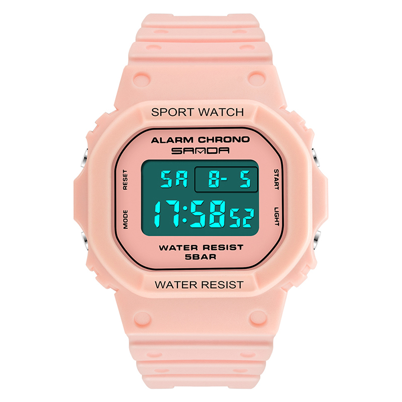 Reloj Digital Deportivo Sanda 293 con Alarma y Cronometro para Mujer y Hombre