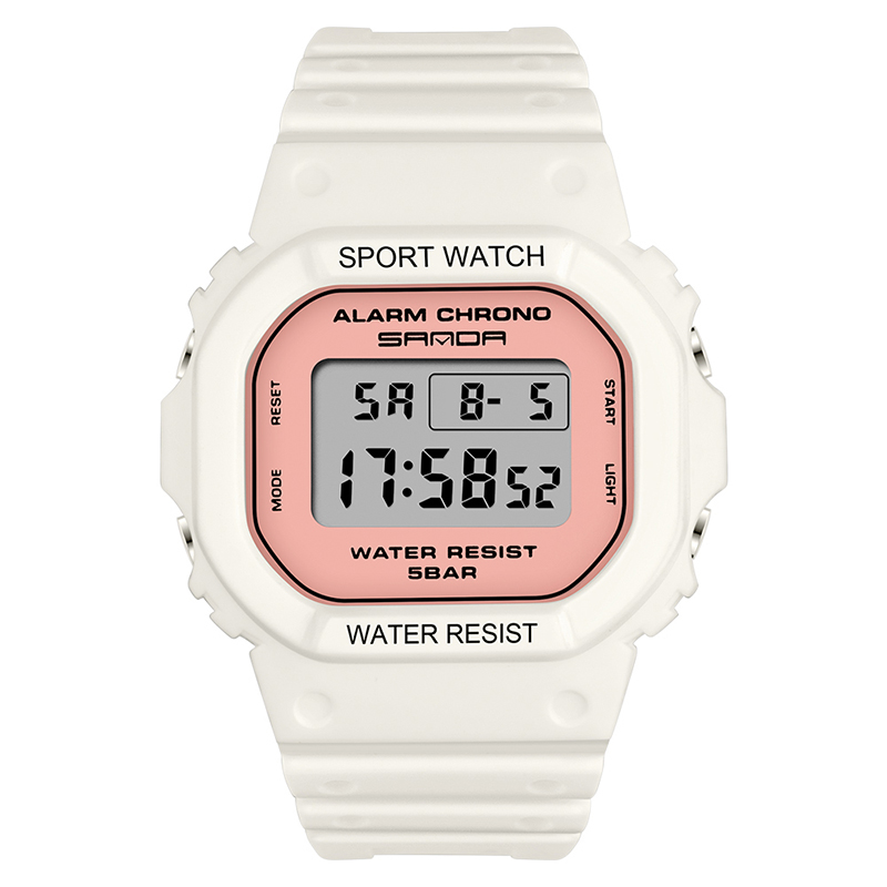Reloj Digital Deportivo Sanda 293 con Alarma y Cronometro para Mujer y Hombre