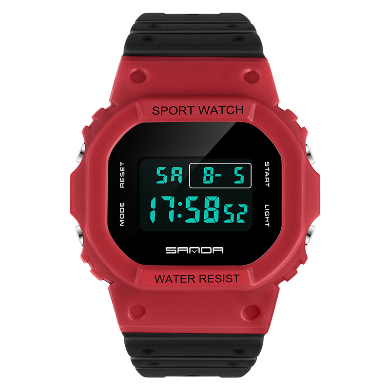Reloj Digital Deportivo Sanda 293 con Alarma y Cronometro para Mujer y Hombre