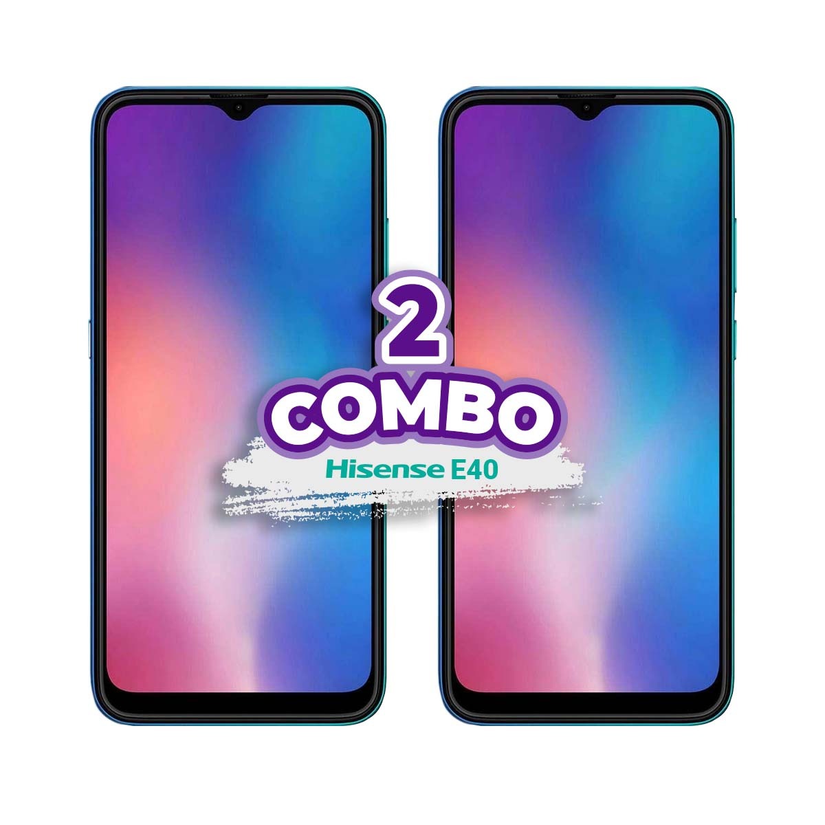 COMBO DE 2 CELULARES HISENSE E40 32GB AZUL
