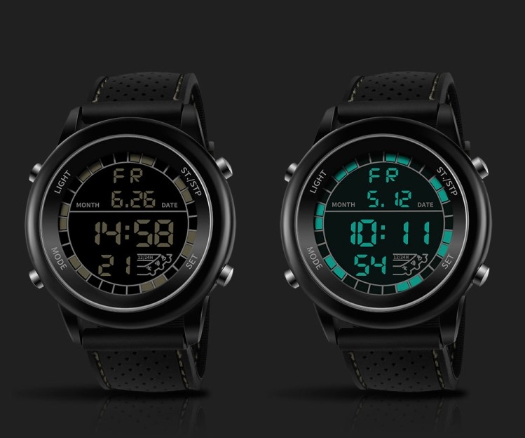 Reloj Deportivo para Hombre Sanda 411 Digital Sport Con Luz Calendario Y Alarma