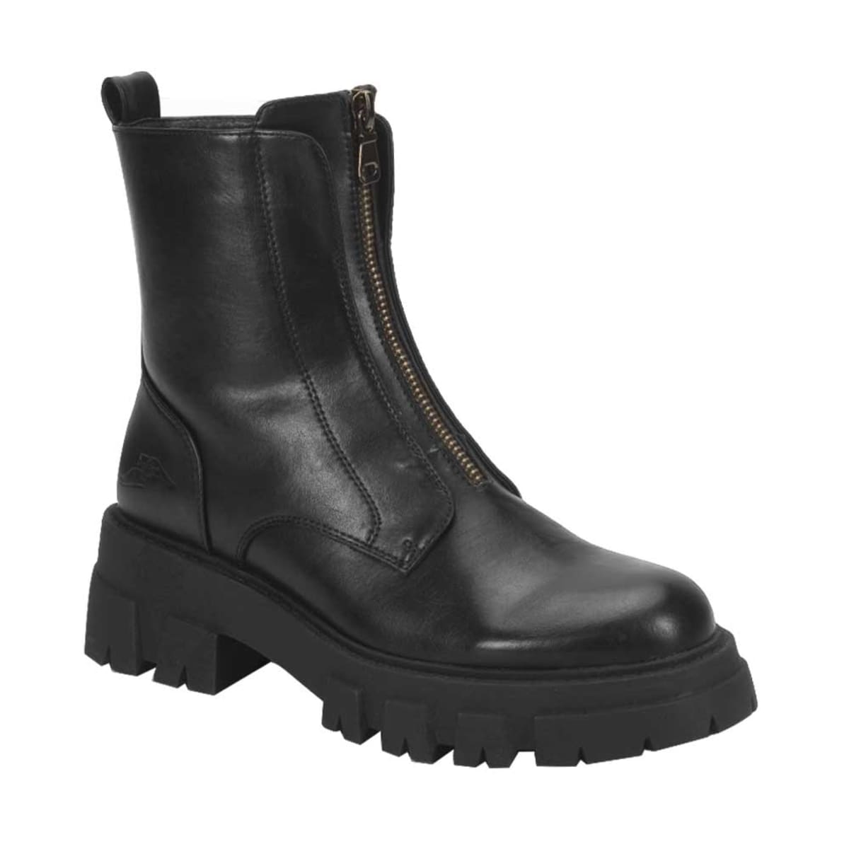 Moto botas Goodyear para mujer, color negro, con cierre al frente, y seguridad antiderrapante, mod. 993825