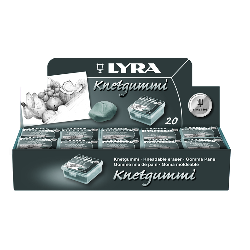 Goma Moldeable Borrador Lyra 20 pz