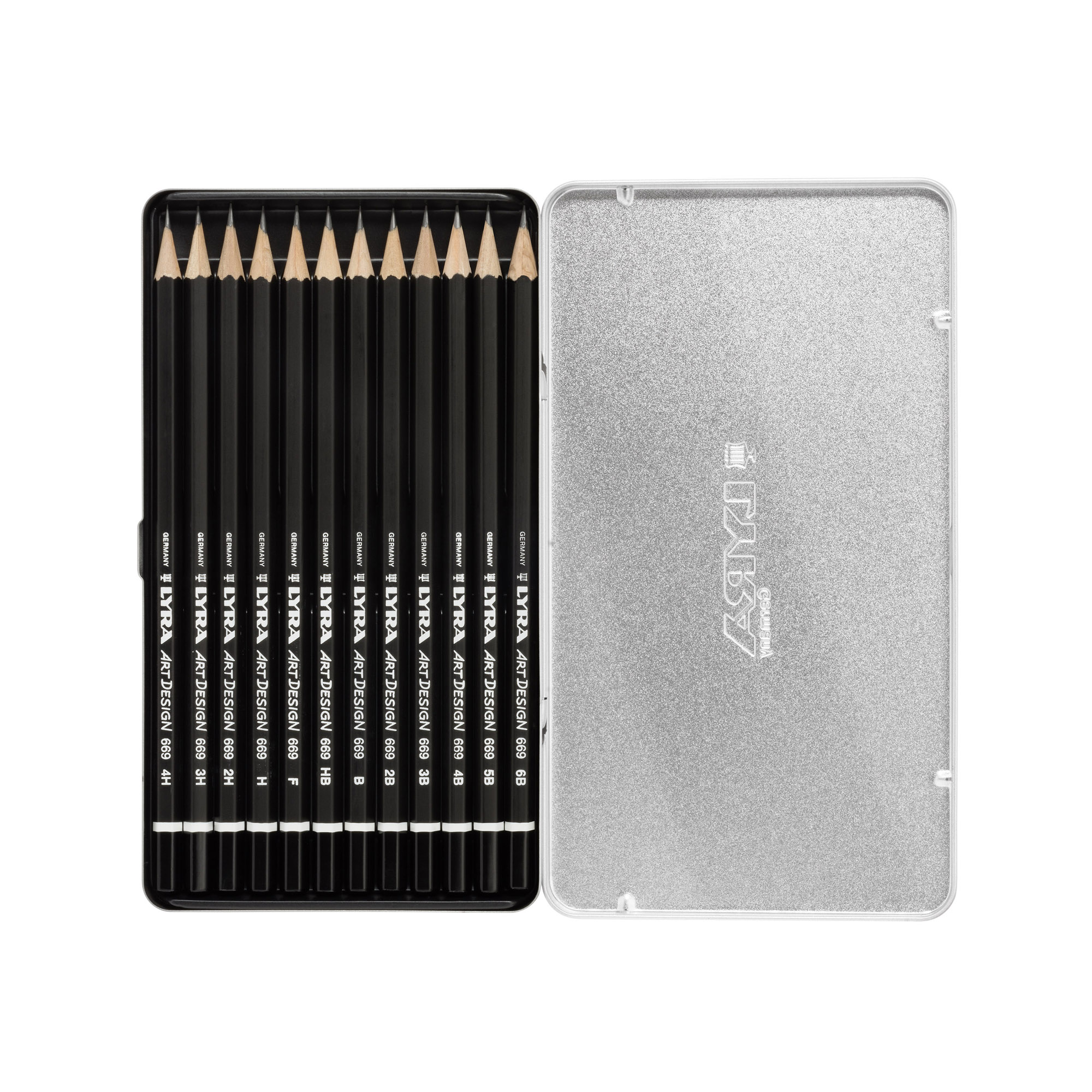 Lápices de Grafito Lyra Art Design 12 diferentes grados