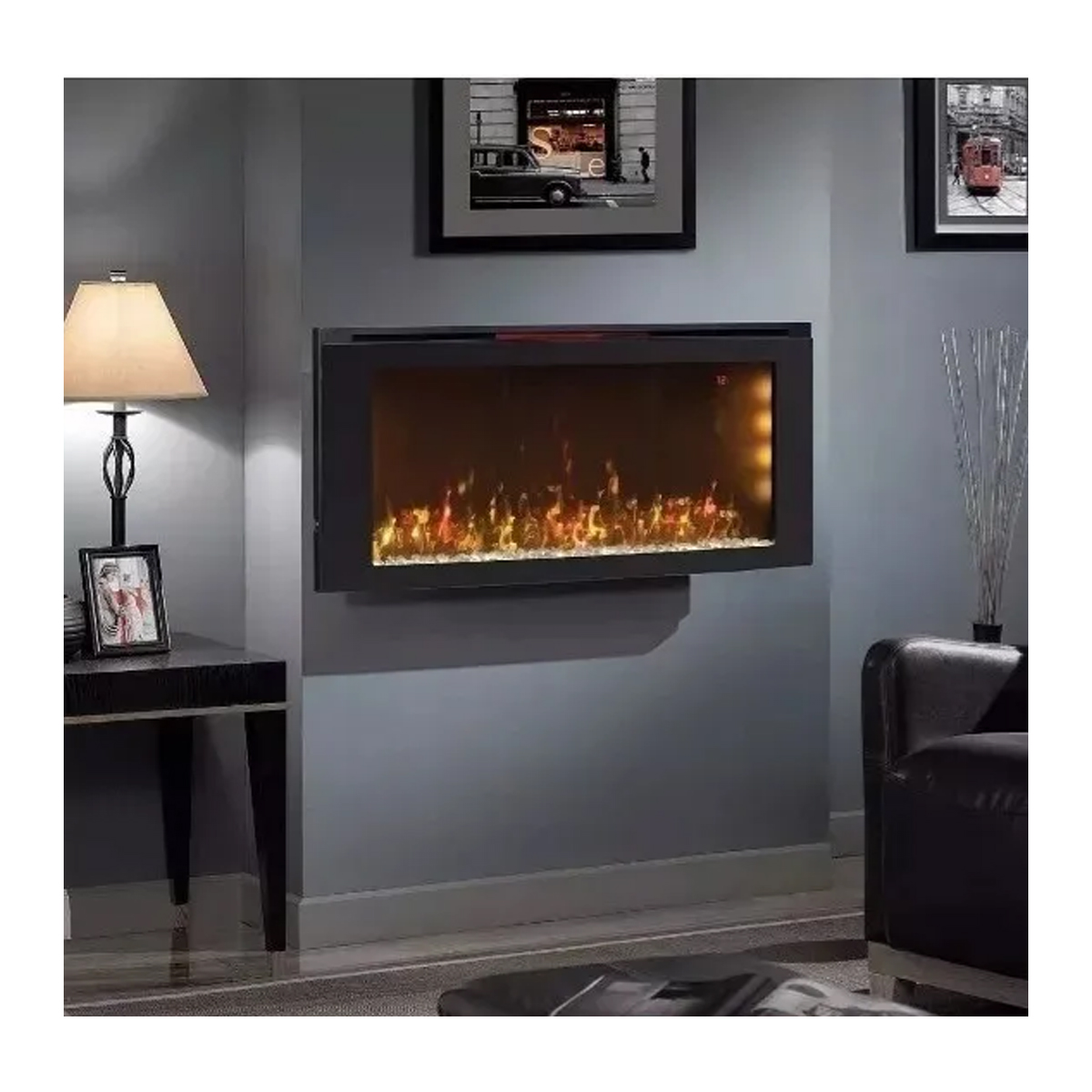 Calefactor Eléctrico Pantalla de Chimenea Power Heat SMS