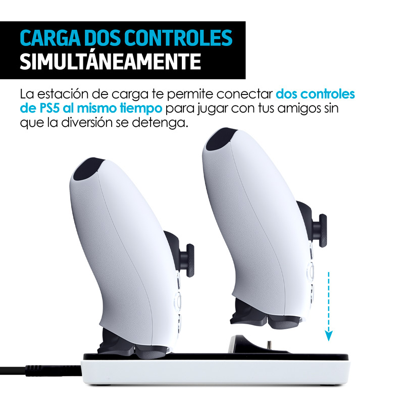 Cargador para Controles PS5 DualSense USB C Redlemon