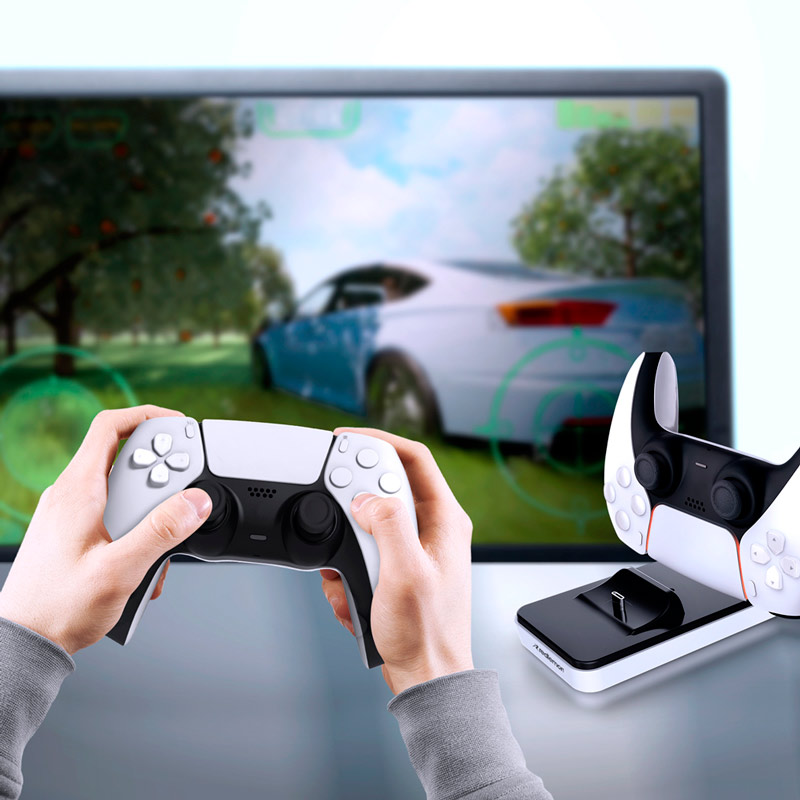 Cargador para Controles PS5 DualSense USB C Redlemon