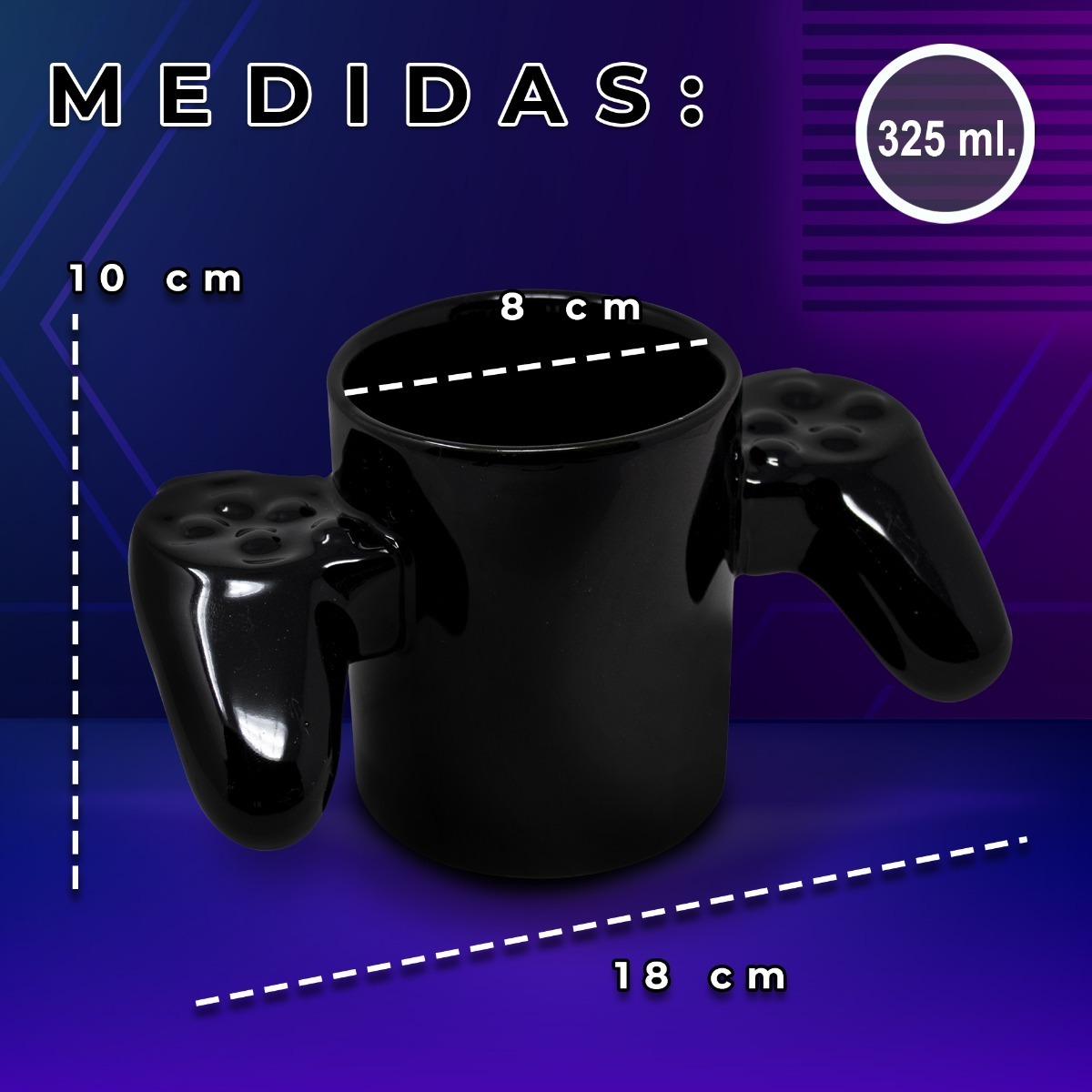 Taza Para Cafe Gamer Control PlayStation Ceramica Videojuego 325 ml