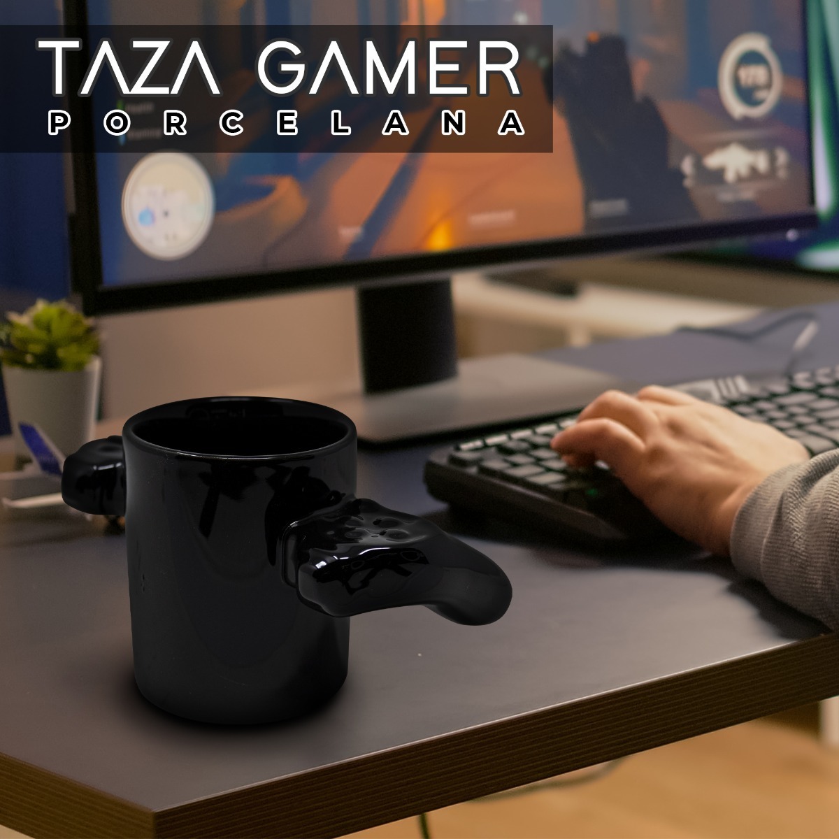 Taza Para Cafe Gamer Control PlayStation Ceramica Videojuego 325 ml