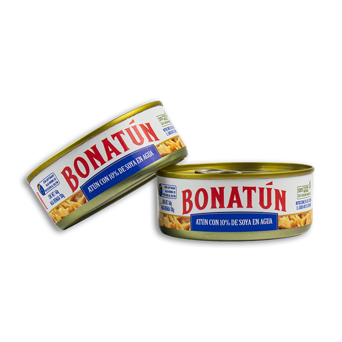 Bonatún - Atún en Agua De Calidad Con 10% De Soya, Paquete De 6 Pzas