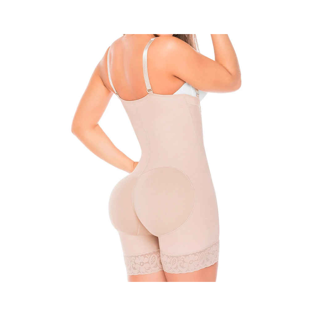 Fajas Colombianas Powernet Levanta Glúteos Reductora Strapless Short Control de Abdomen + Gel Anticelulitis