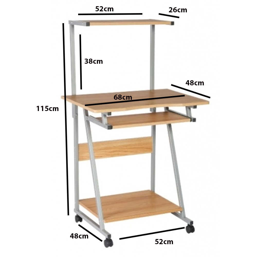 Escritorio Ejecutivo mesa multinivel para pc Computadora 3 Niveles madera