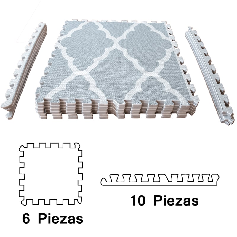 Tapete para Bebé Diseño Clásico 1.20 x 1.80 mts | Piso Infantil de Juego | Tapetes de Espuma 1.20x1.80mts