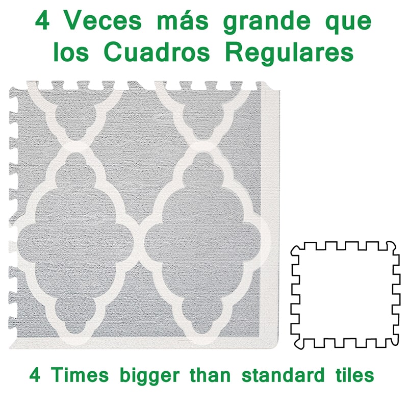 Tapete para Bebé Diseño Clásico 1.20 x 1.80 mts | Piso Infantil de Juego | Tapetes de Espuma 1.20x1.80mts
