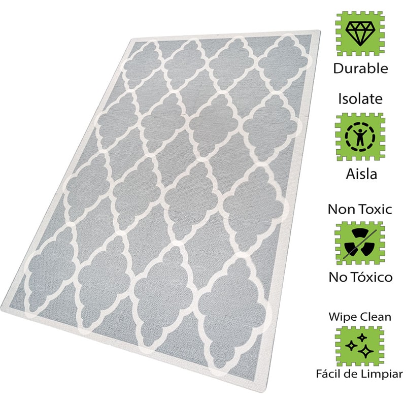 Tapete para Bebé Diseño Clásico 1.20 x 1.80 mts | Piso Infantil de Juego | Tapetes de Espuma 1.20x1.80mts