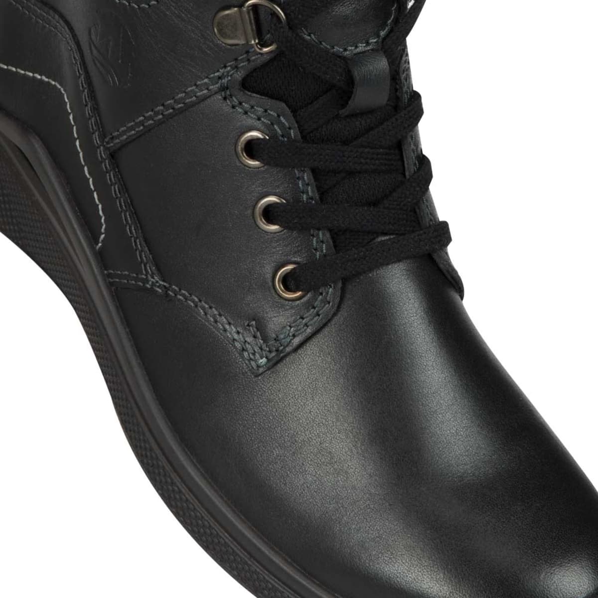 Botín Confort Flexi negro para mujer, super cómodo, ajuste de agujetas, mod. 1004538