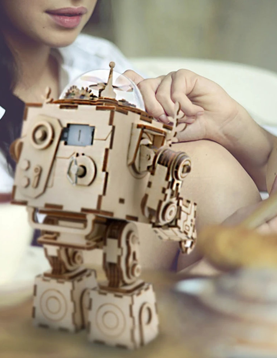 Rompecabezas 3d Caja Musica Orfeo Robotime Madera.