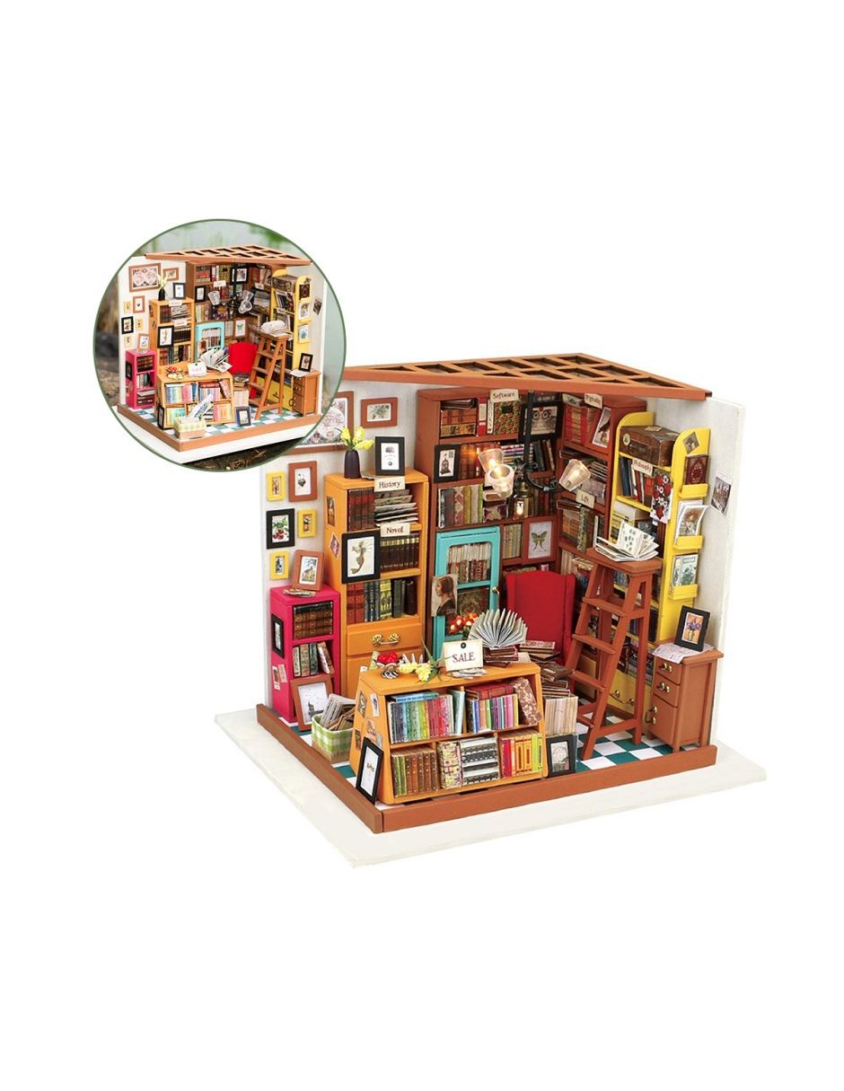 Rompecabezas Casa Miniatura Estudio Sam Robotime Madera