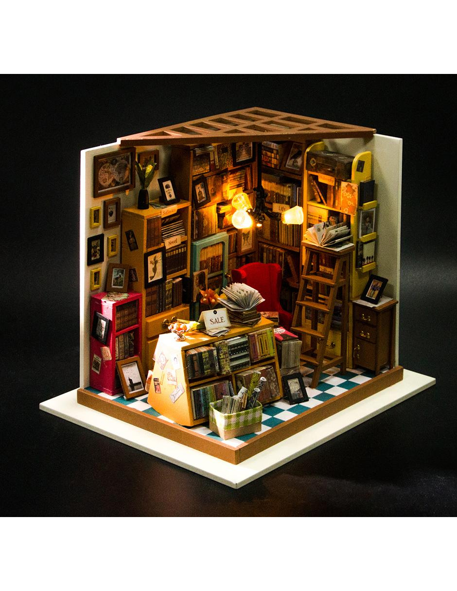 Rompecabezas Casa Miniatura Estudio Sam Robotime Madera