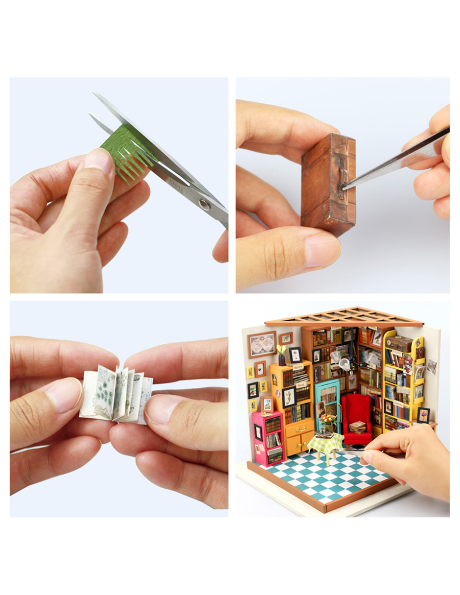 Rompecabezas Casa Miniatura Estudio Sam Robotime Madera